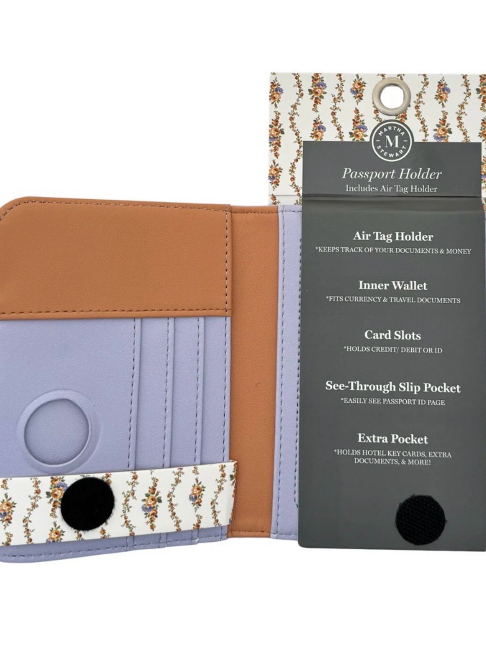 Passport Holder Wallet in Lavender
